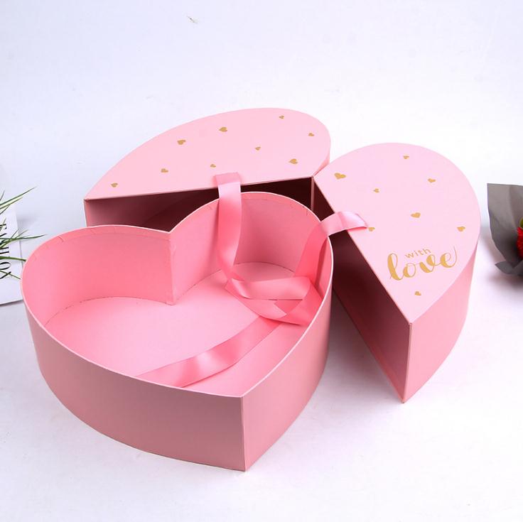 Confezione regalo di fiori di carta di cartone all'ingrosso per l'imballaggio di rose