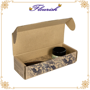 Scatola per cera baffi in carta kraft marrone con stampa offset