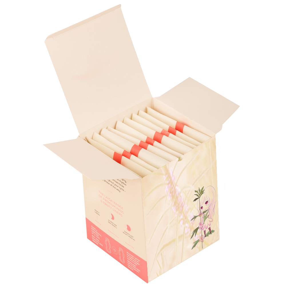 Scatola quadrata con custodia per ragazze in carta patinata stampata rosa rosa