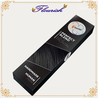 Scatola per capelli frontale in pizzo con stampa argento personalizzata