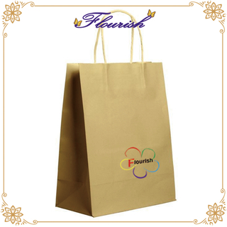 Shopping bag in carta kraft marrone naturale