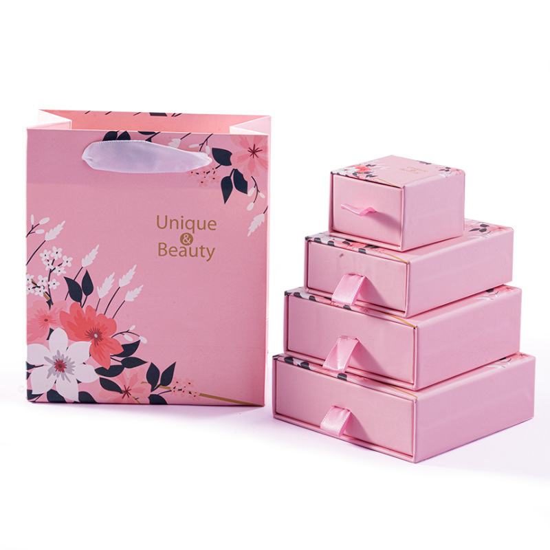Scatola per cassetti con stampa logo personalizzato all'ingrosso con inserto