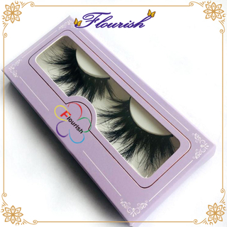 Scatola per ciglia viola di bellezza per ragazze Diecut Window