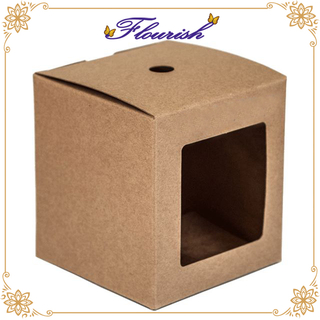 Set di candele rigide singole con scatola di carta kraft