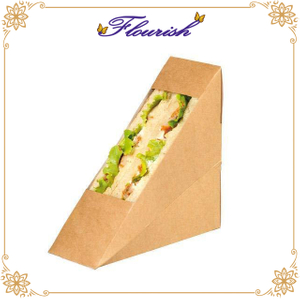 Scatola per finestra personalizzabile biodegradabile per panini per pizza